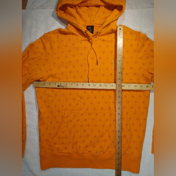 OVO MONOGRAM October's Very Own Drake Logo Terry Cloth Orange Hoodie mens Small - Picture 14 of 14